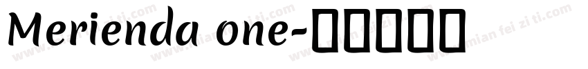 Merienda one字体转换